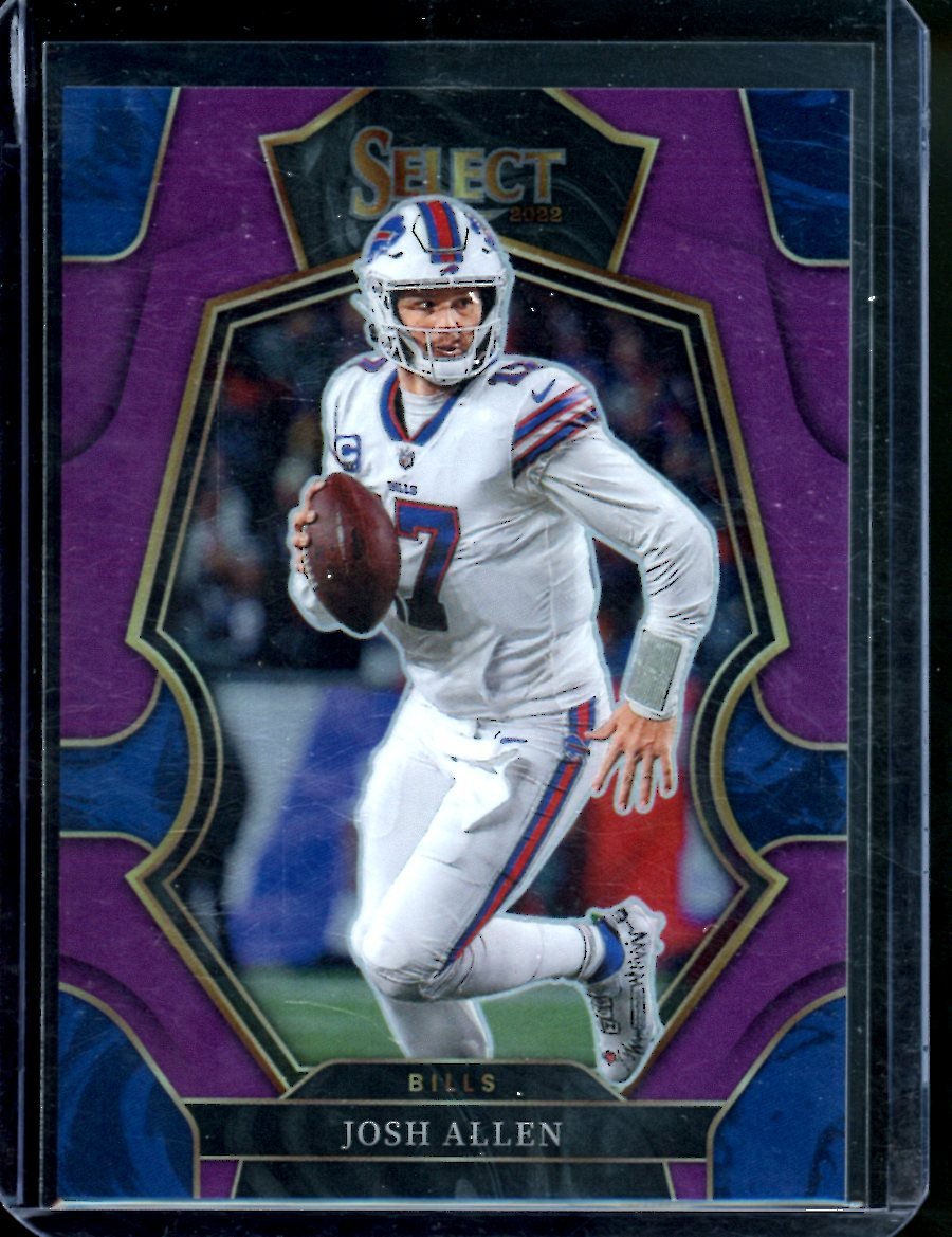 2022 Panini Select Josh Allen Premier Level Purple /75 Bills