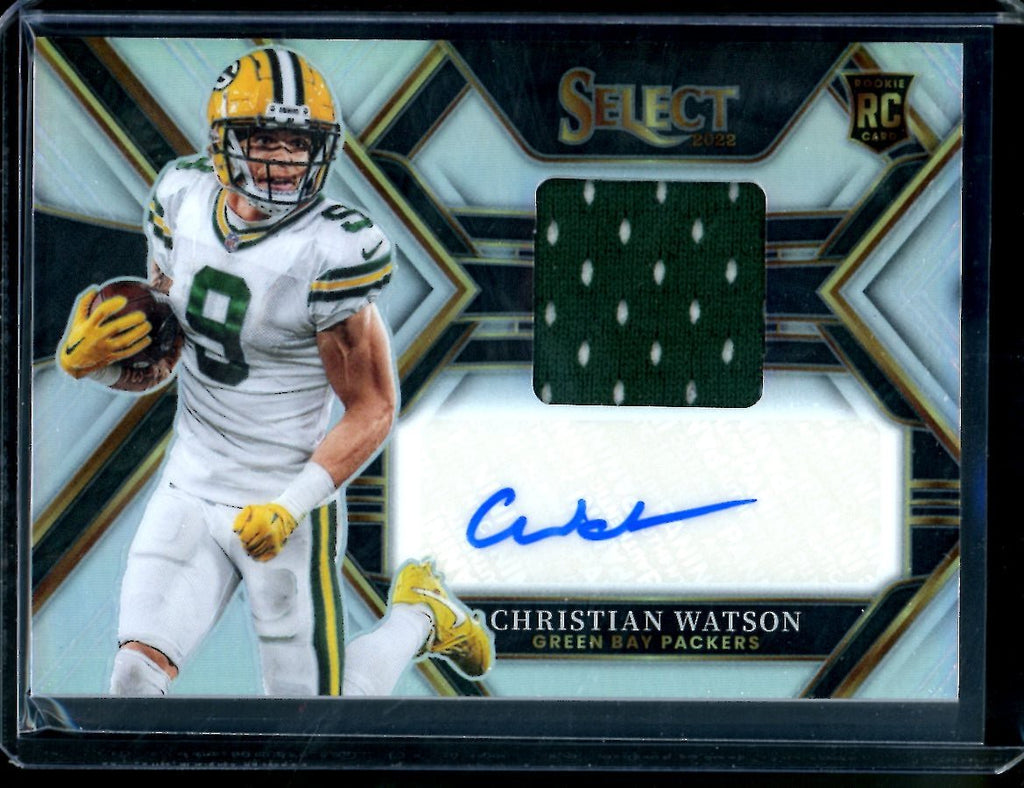2022 Panini Select Christian Watson Rookie Auto RPA /199 Packers