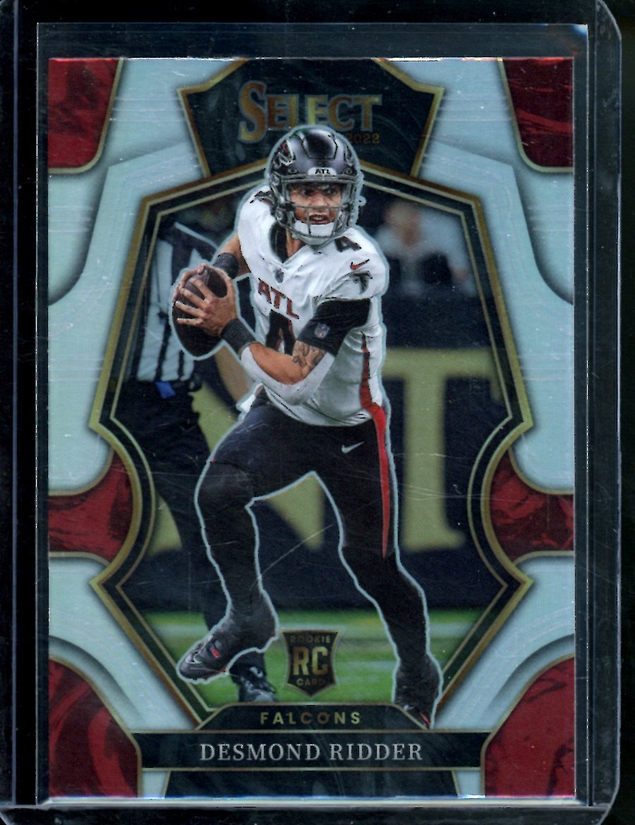 2022 Panini Select Desmond Ridder Rookie Silver Premier Level Falcons