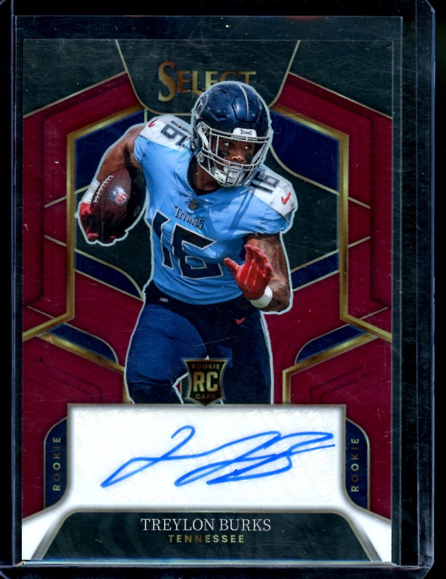 2022 Panini Select Treylon Burks Rookie Auto Red /60 Titans