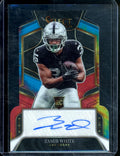 2022 Panini Select Zamir White Rookie Tye-Die Die-Cut Auto /25 Raiders