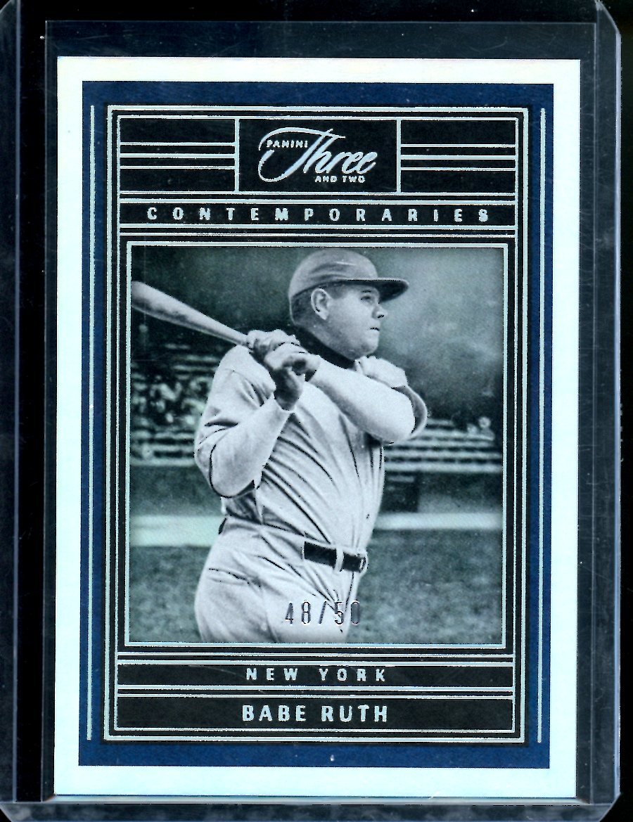 2023 Panini Three & Two Babe Ruth Contemporaries /50 Yankees