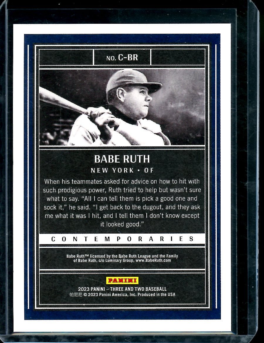 2023 Panini Three & Two Babe Ruth Contemporaries /50 Yankees