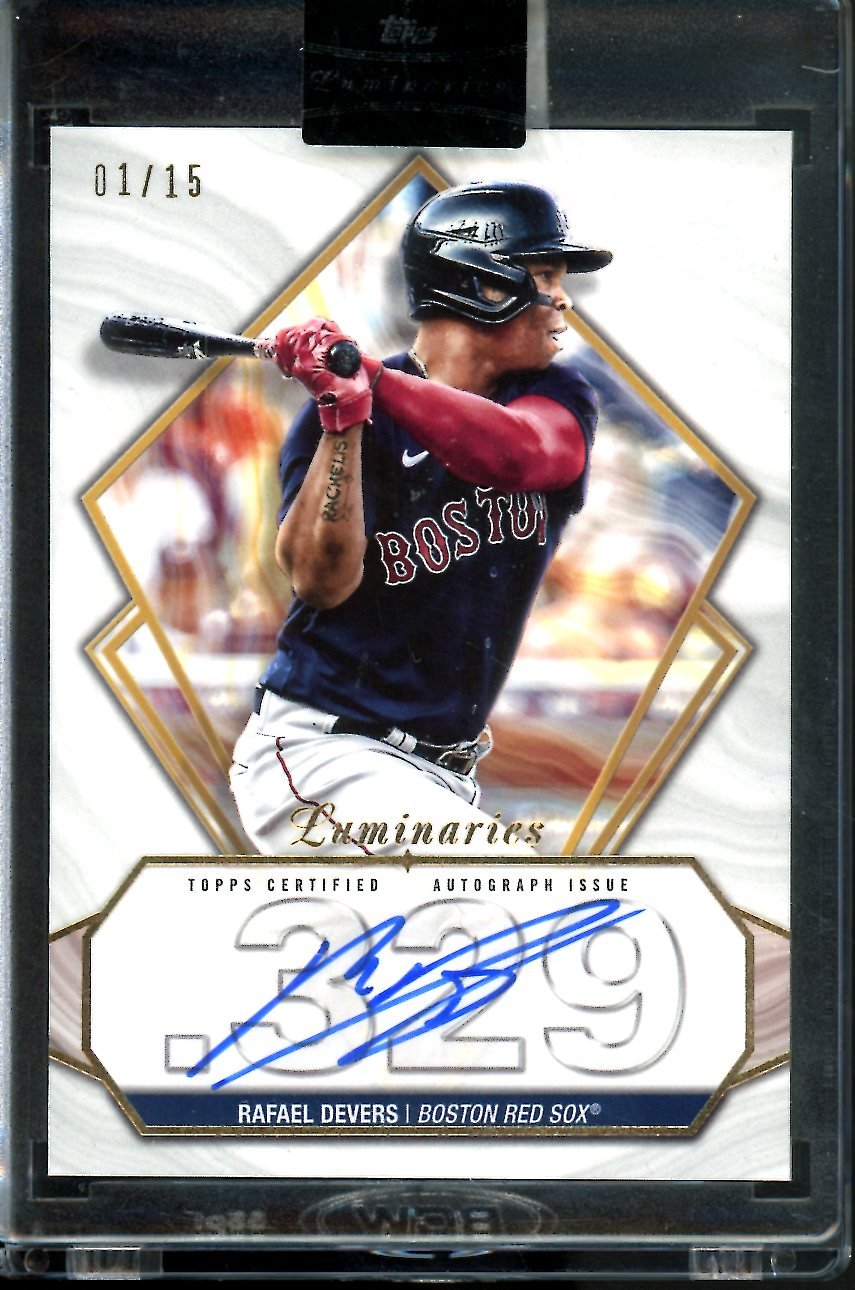 2022 Topps Luminaries Rafael Devers Auto /15 Red Sox