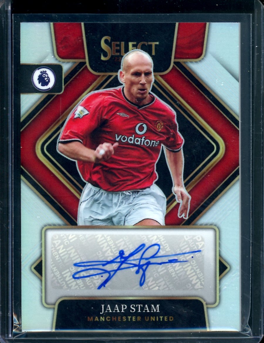 2022/23 Panini Select EPL Jaap Stam Silver Auto Manchester United
