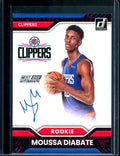 2022/23 Panini Donruss Choice Moussa Diabate Rookie Next Day Auto Clippers