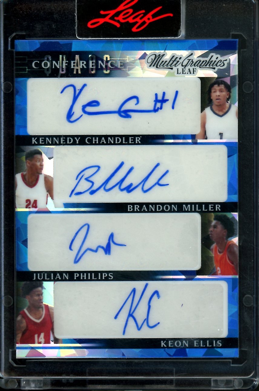 2023 Leaf MuliGraphics Brandon Miller/Kennedy Chandler Quad Auto /35 Hornets