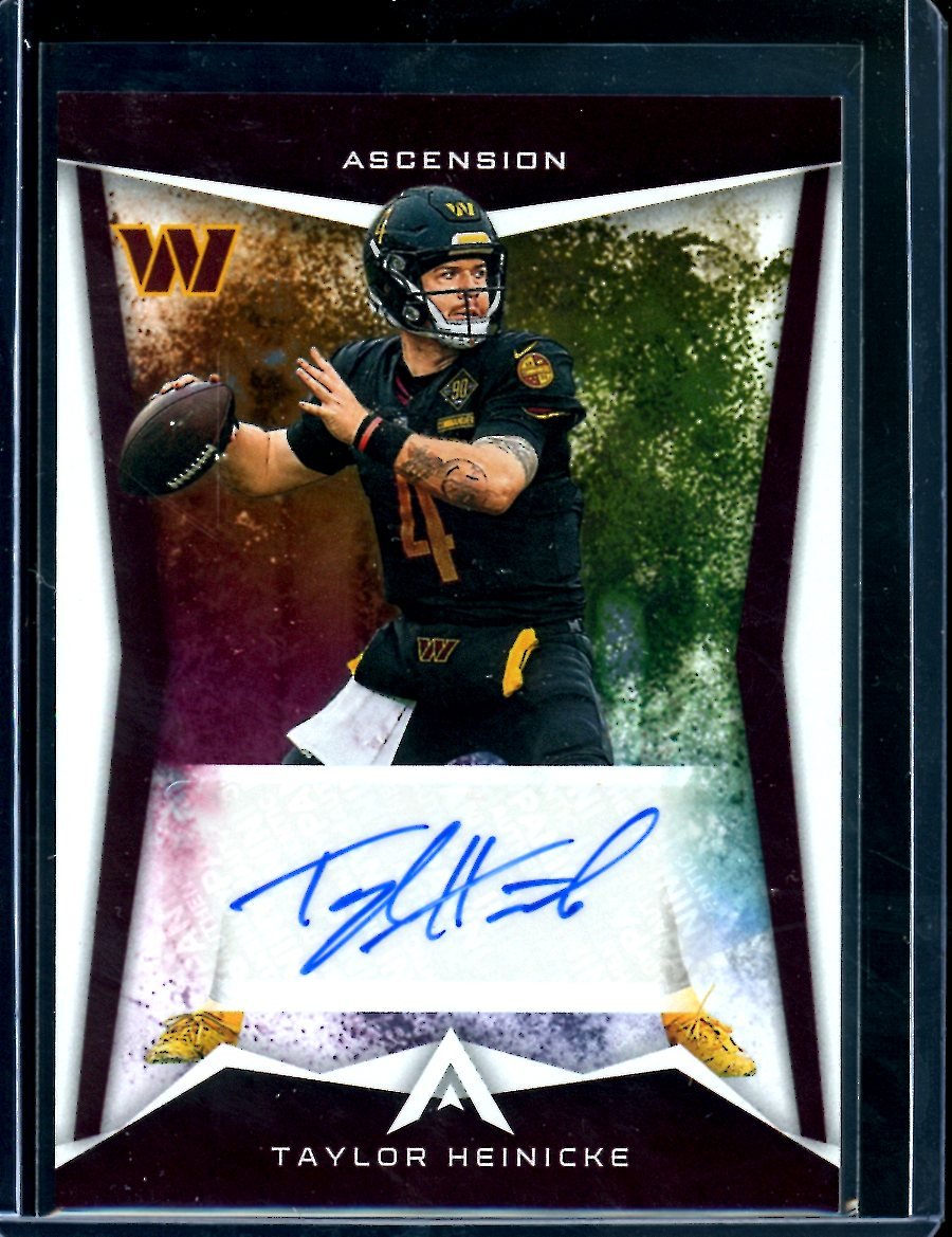 2022 Panini Chronicles Ascention Taylor Heinicke Auto Falcons