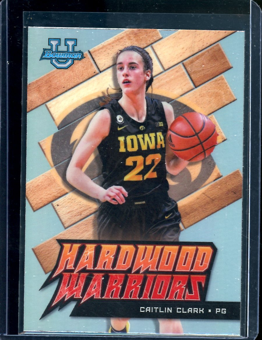 2023 Bowmans Best University Caitlin Clark Hardwood Warriors Refractor Iowa