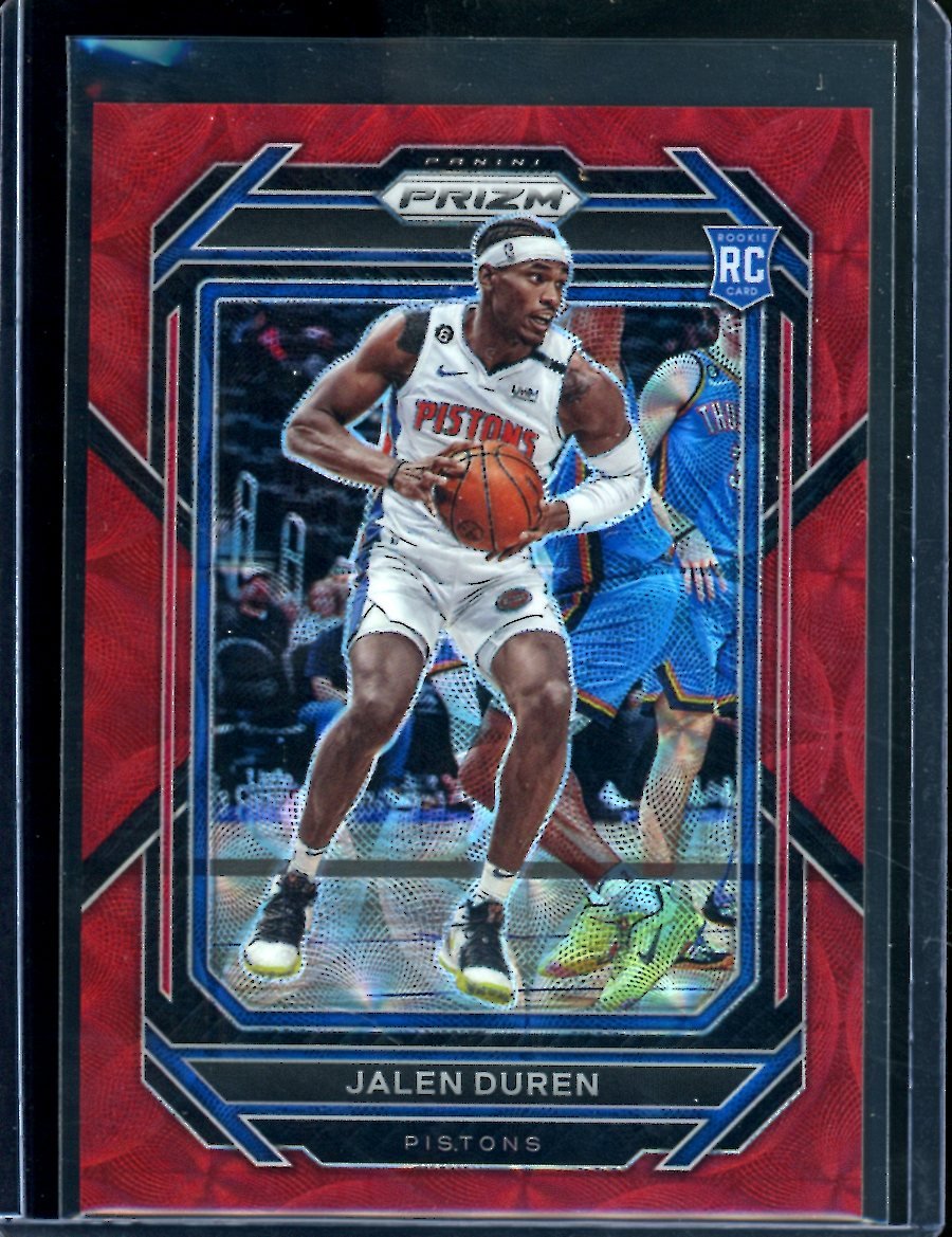 2022/23 Panini Prizm Choice Jalen Duren Rookie Red Choice /88 Pistons