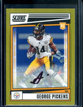 2022 Panini Chronicles Score George Pickens Rookie Auto Gold /50 Steelers