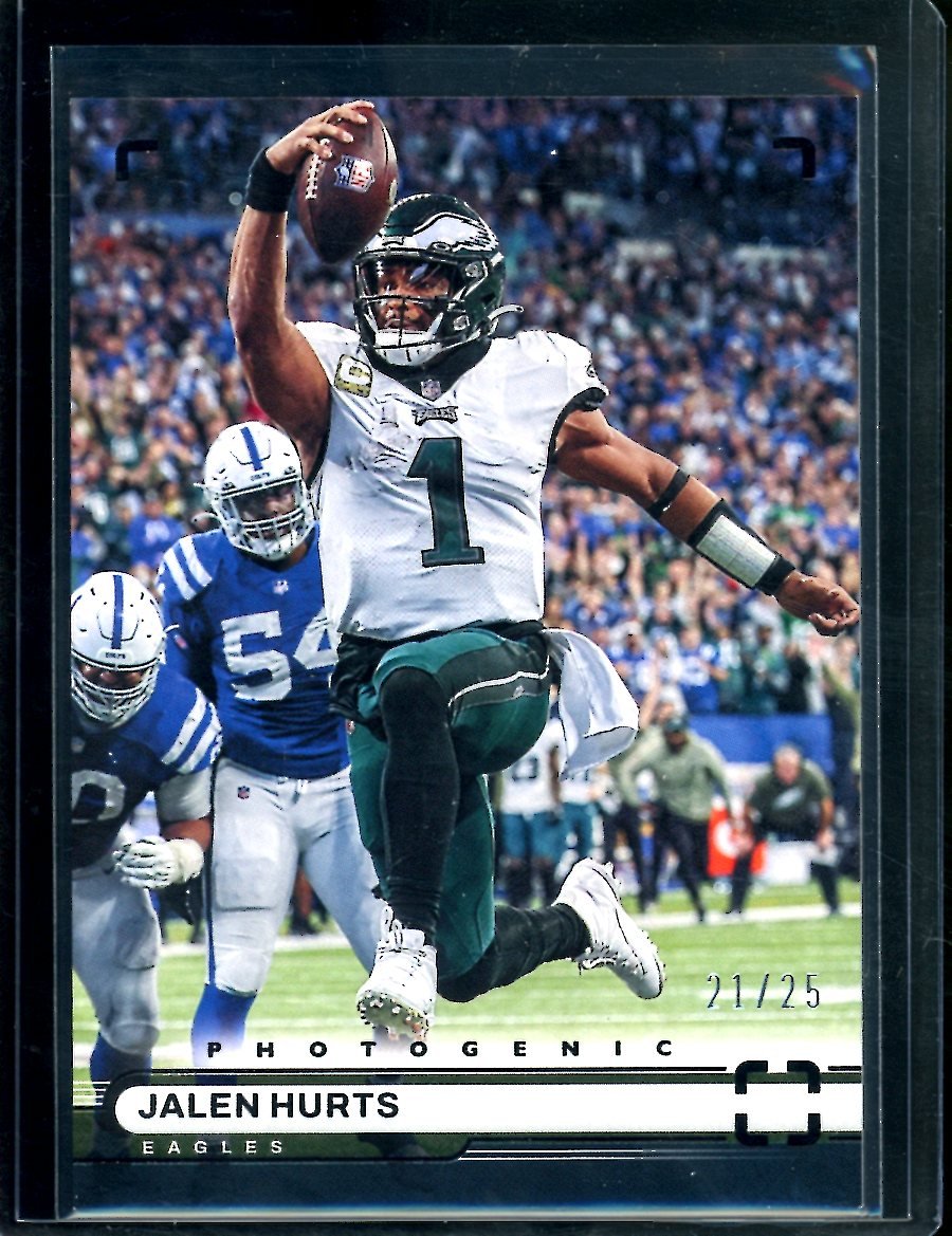 2022 Panini Chronicles Photogenic Jalen Hurts Black /25 Eagles