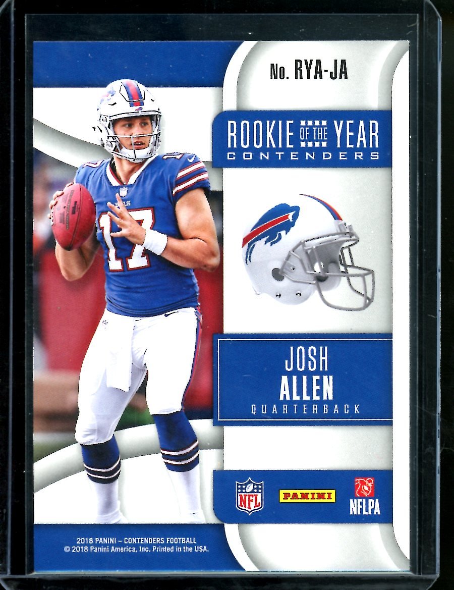 2018 Panini Contenders Josh Allen Rookie of the Year Contenders Bills