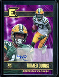 2022 Panini Chronicles Essentials Romeo Doubs Rookie Auto Purple /49 Packers