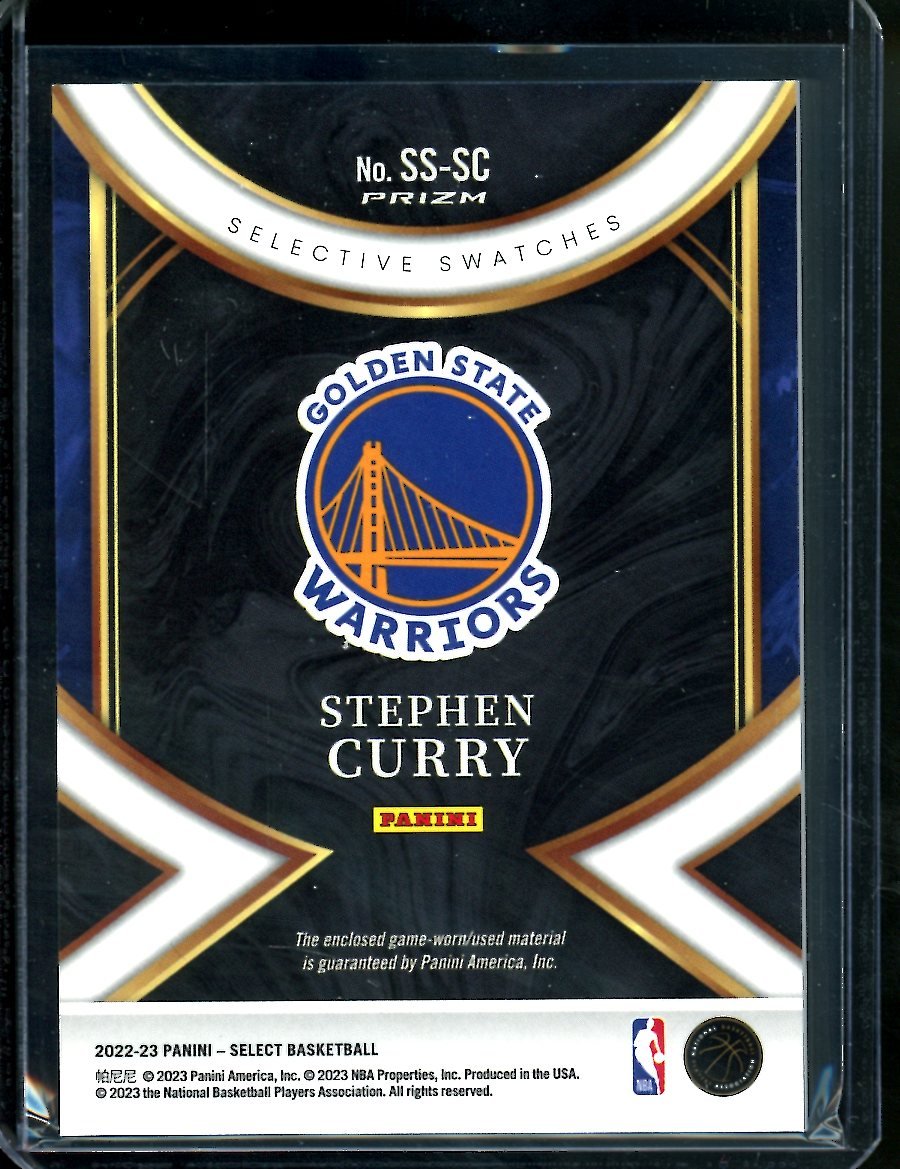 2022/23 Panini Select Stephen Curry Patch Warriors