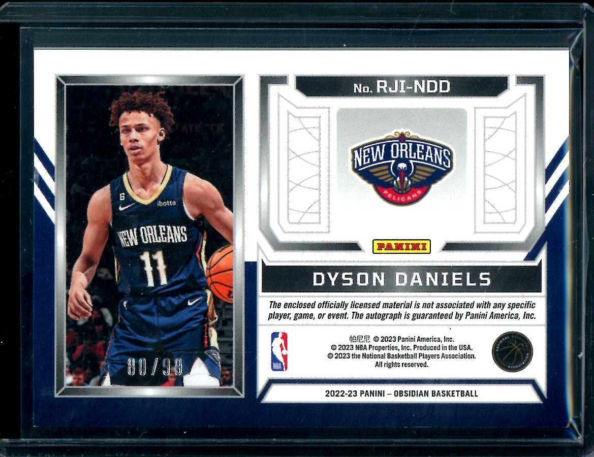 2022/23 Panini Obsidian Dyson Daniels Rookie Auto RPA /99 Pelicans