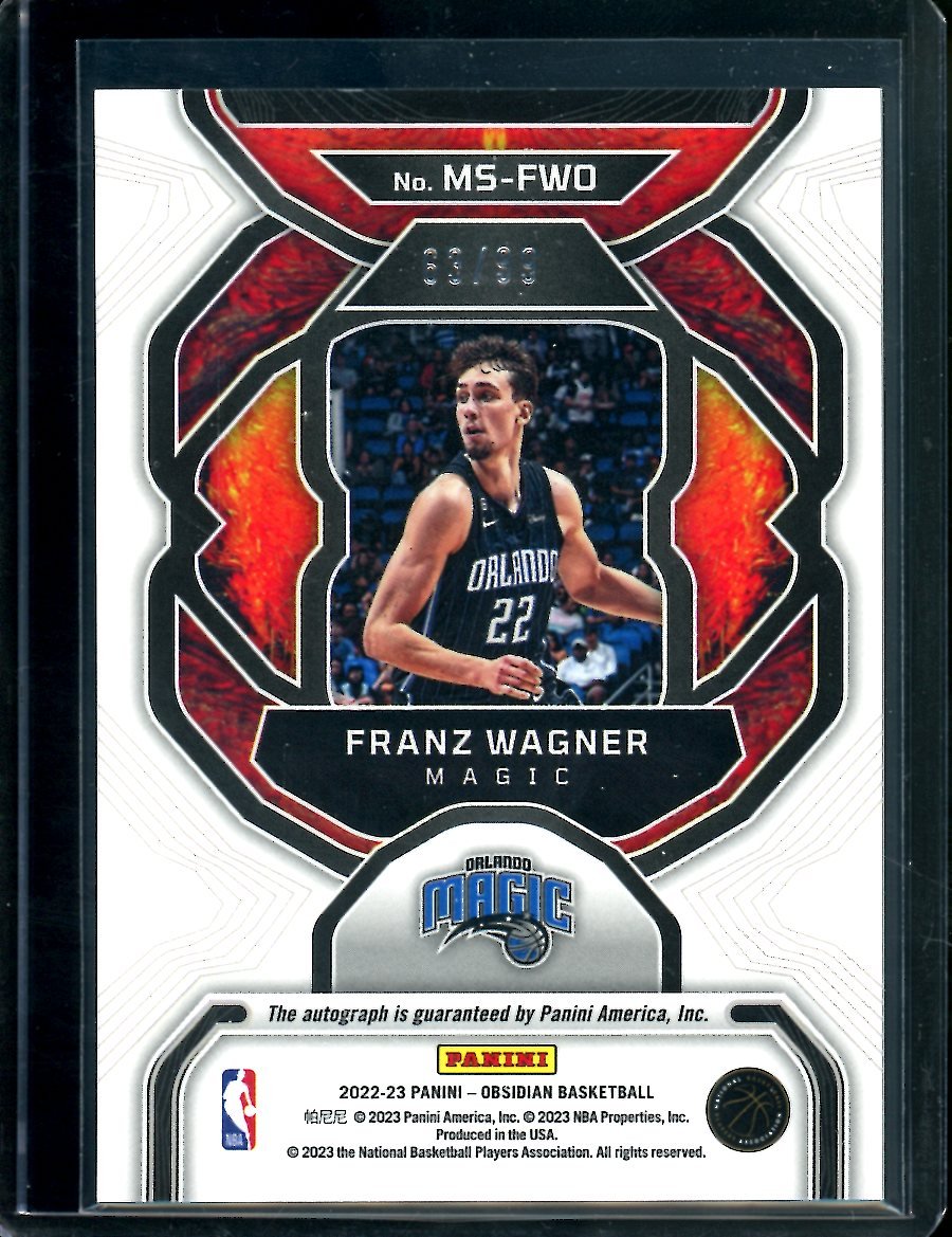 2022/23 Panini Obsidian Franz Wagner Magmatic Auto /99