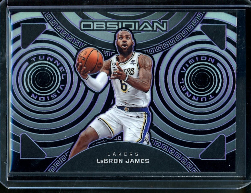 2022/23 Panini Obsidian LeBron James Tunnel Vision /75 Lakers