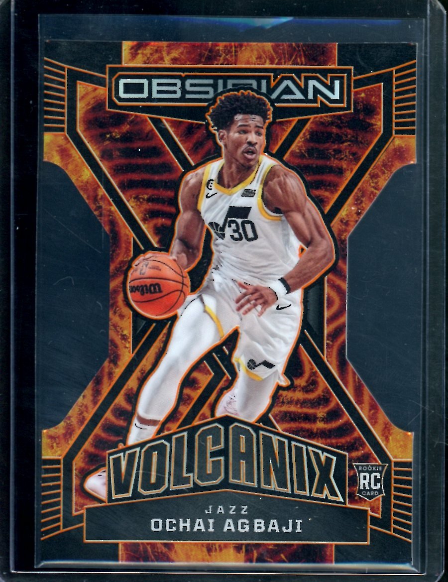 2022/23 Panini Obsidian Ochai Agbaji Rookie Volcanix SSP Jazz