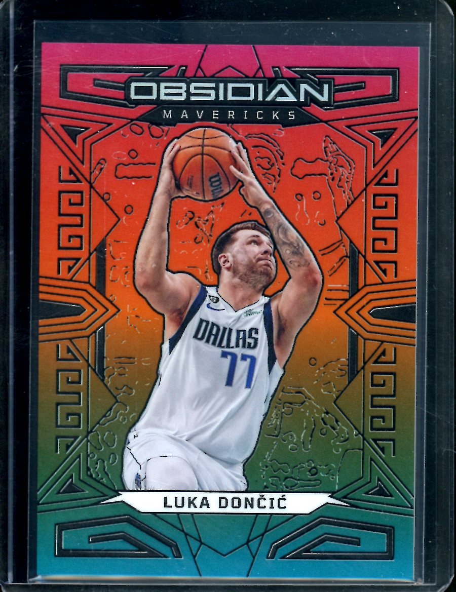 2022/23 Panini Obsidian Luka Doncic Neon Etch Flood SSP Mavericks