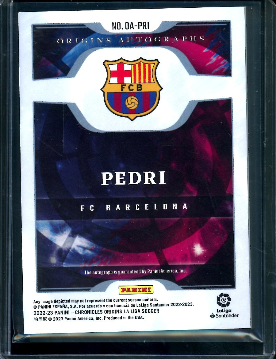 2022/23 Panini Chronicles Origins Pedri Auto /20 FC Barcelona
