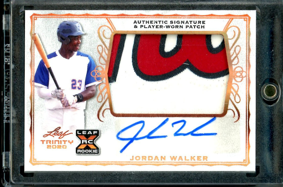 2020 Leaf Trinity Jordan Walker Rookie XRC Patch Auto Cardinals