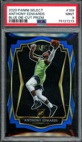2020/21 Panini Select Anthony Edwards Rookie Blue Die Cut /249 PSA 9 Timberwolves