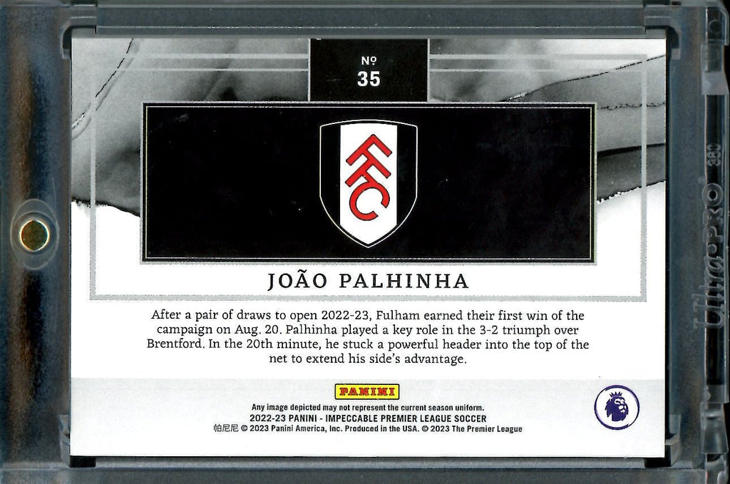 2022/23 Panini Impeccable Joao Palhinha Silver Troy Oz. /36 Fulham