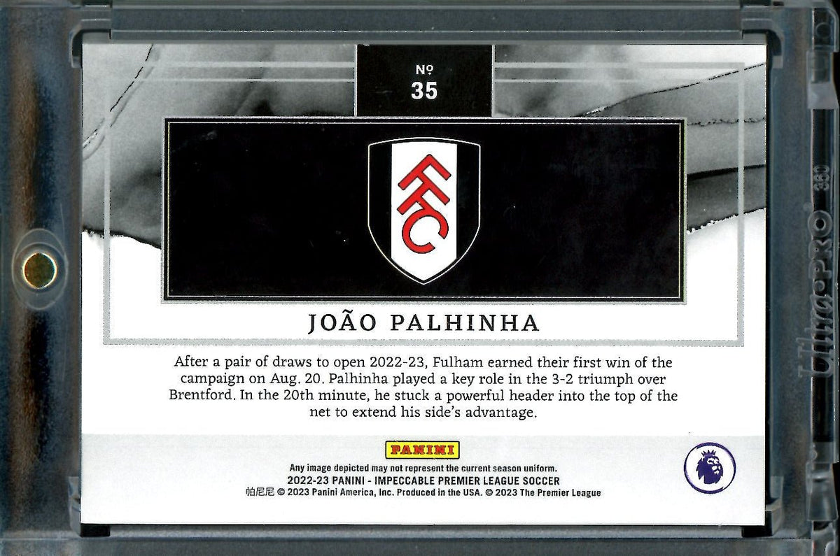 2022/23 Panini Impeccable Joao Palhinha Silver Troy Oz. /36 Fulham