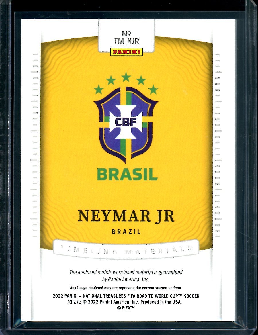 2022 Panini National Treasures Neymar Jr. Timeless Materials Patch /99 Brazil