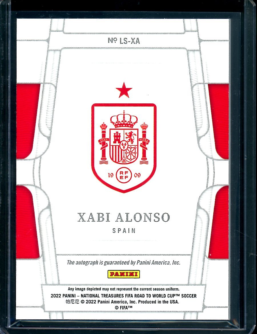 2022 Panini National Treasures Xabi Aonso Legendary Signatures /49 Spain