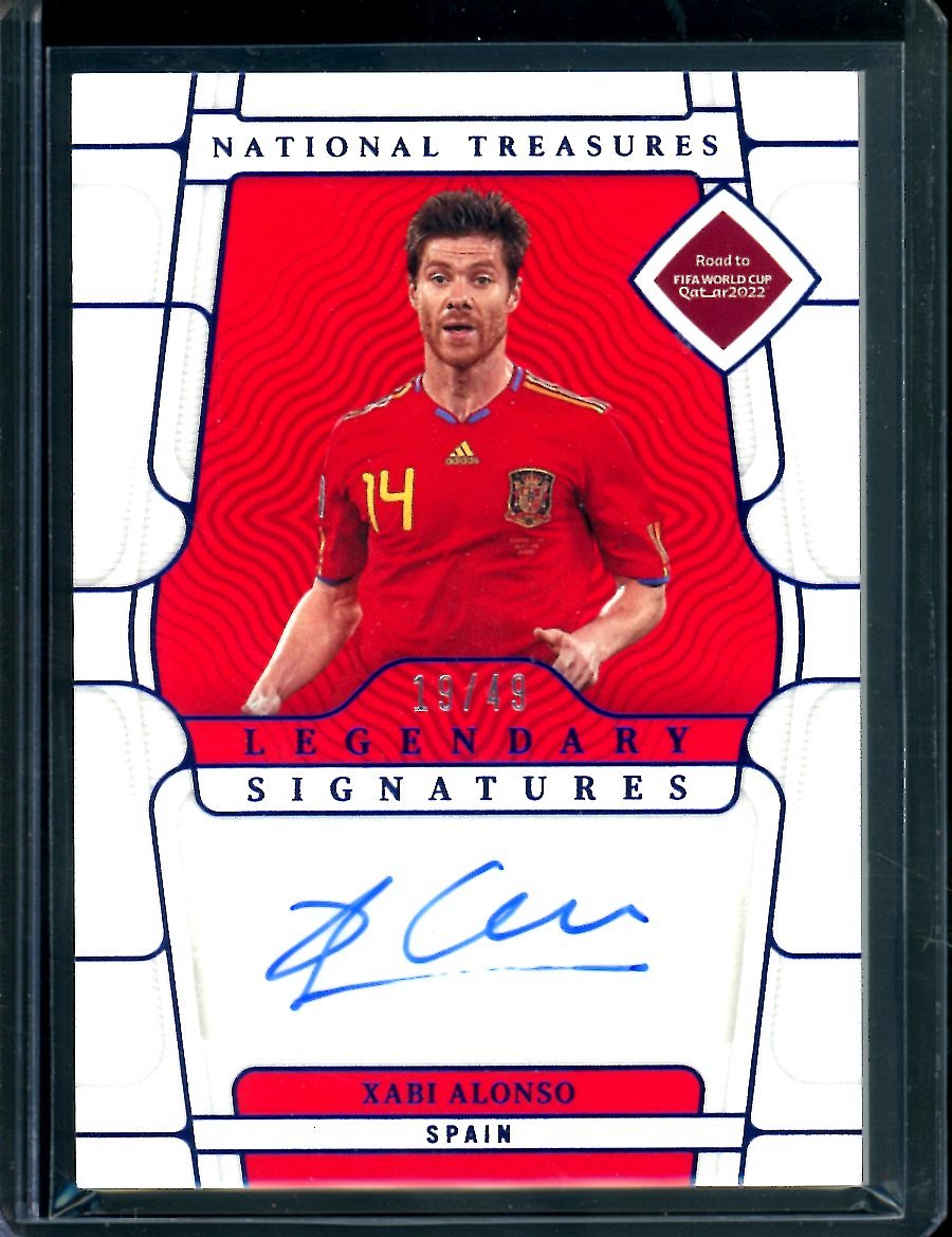 2022 Panini National Treasures Xabi Aonso Legendary Signatures /49 Spain