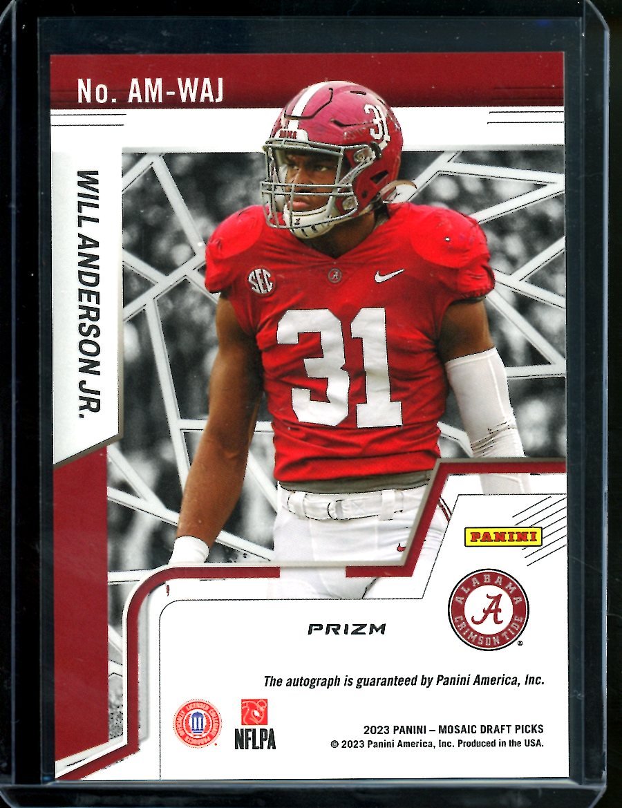 2023 Panini Mosaic Will Anderson Jr. Rookie Auto Texans