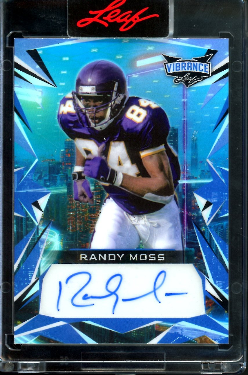 2023 Leaf Vibrance Randy Moss Auto /20 Vikings