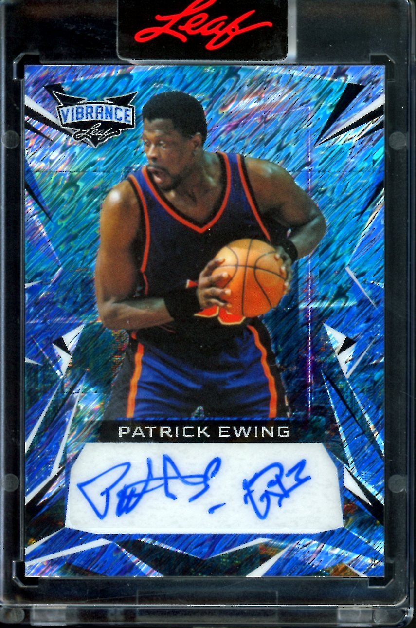 2023 Leaf Vibrance Patrick Ewing Auto /12 Knicks