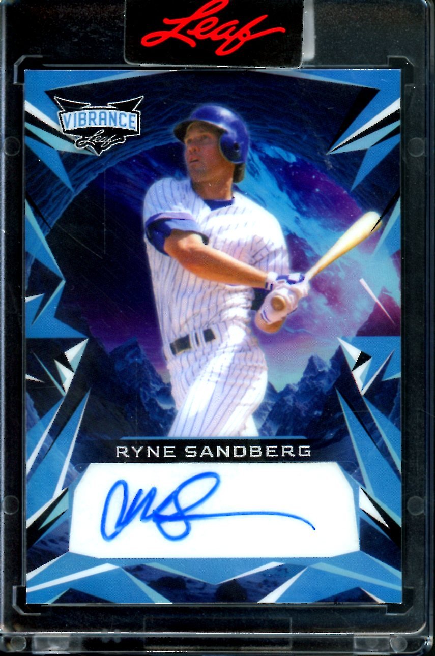 2023 Leaf Vibrance Ryne Sandberg Auto /3 Cubs