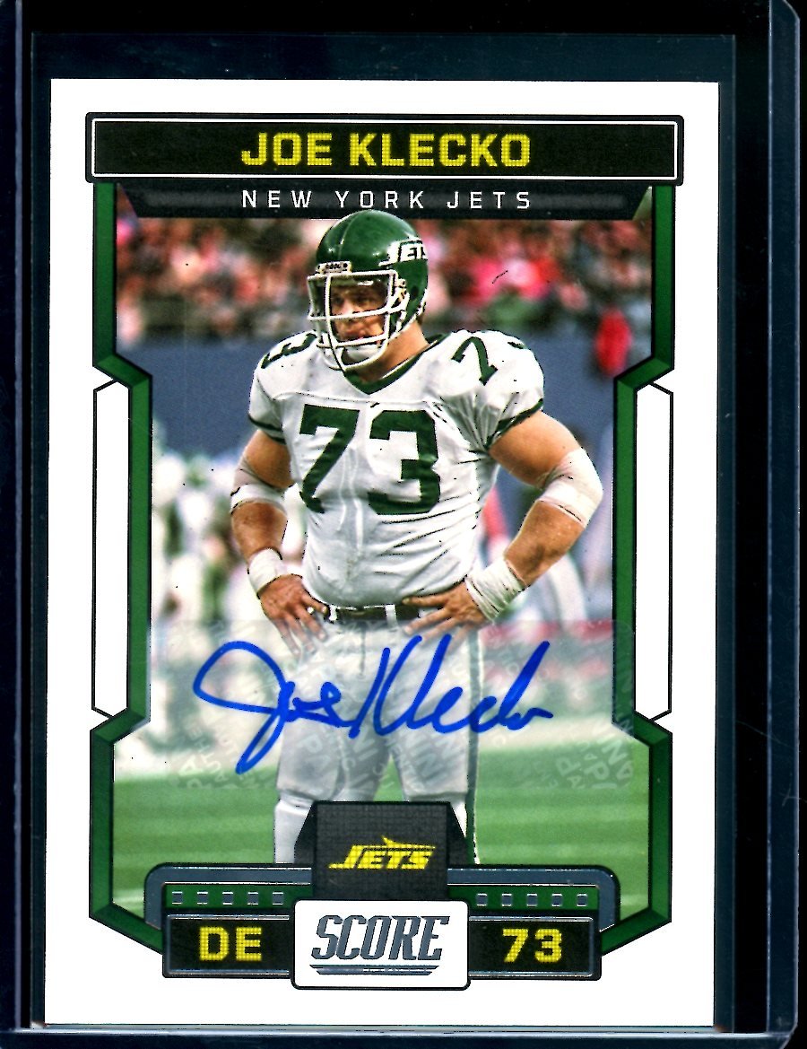 2023 Panini Score Joe Klecko Auto Jets