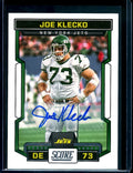 2023 Panini Score Joe Klecko Auto Jets