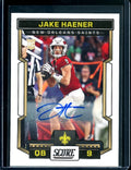 2023 Panini Score Jake Haener Rookie Auto Steelers