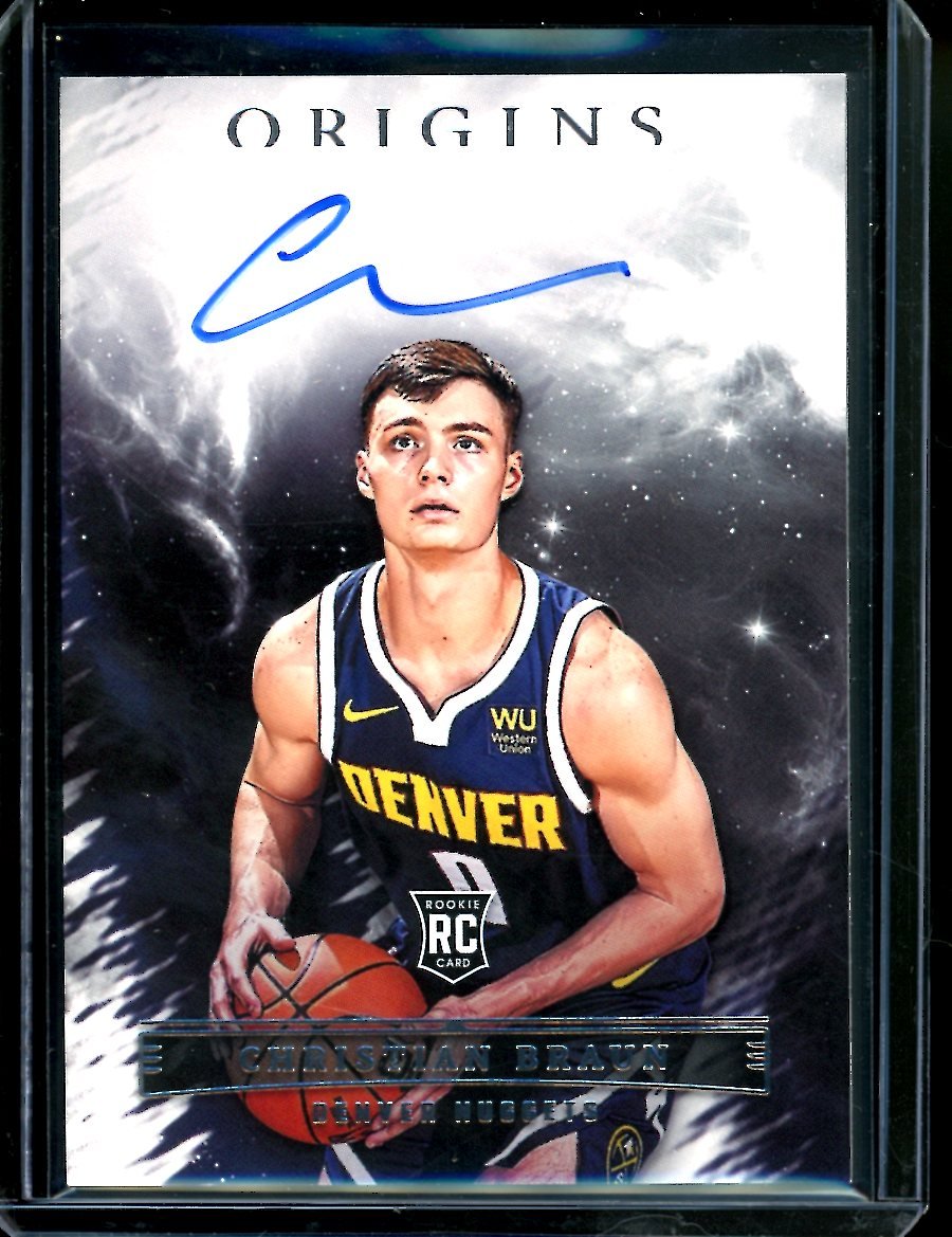 2022-23 Panini Origins Christian Braun Rookie Auto Nuggets