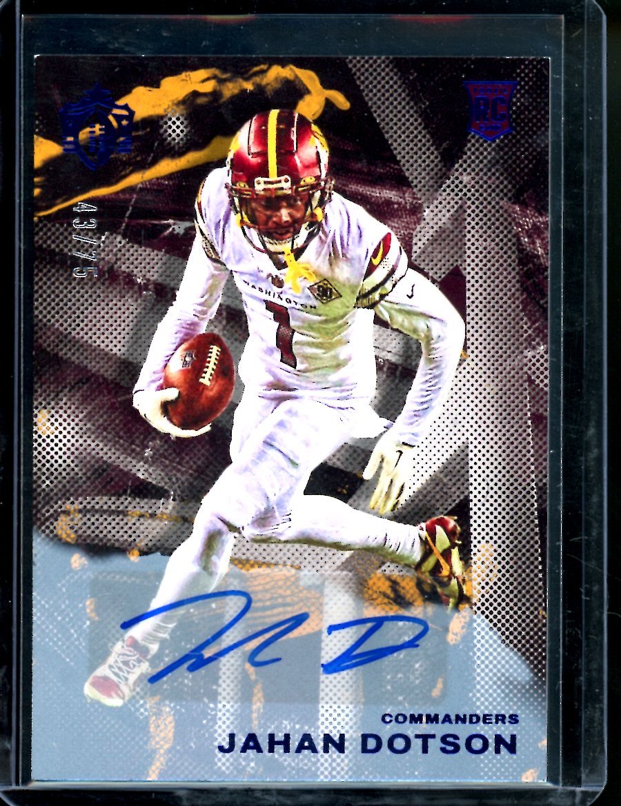 2022 Panini Chronicles Gridiron Kings Jahan Dotson Rookie Auto /75 Commanders