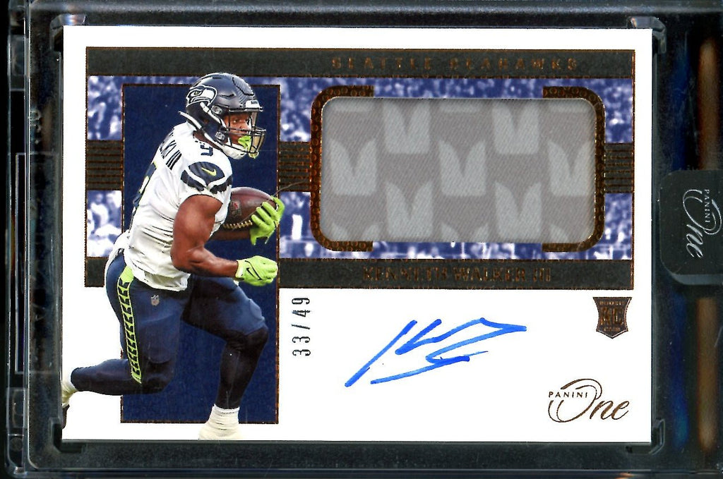 2022 Panini One Kenneth Walker III Rookie RPA Bronze /49 Seahawks