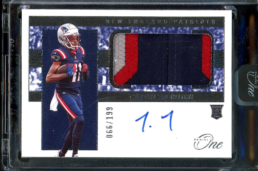 2022 Panini One Tyquan Thornton Rookie RPA /199 Patriots