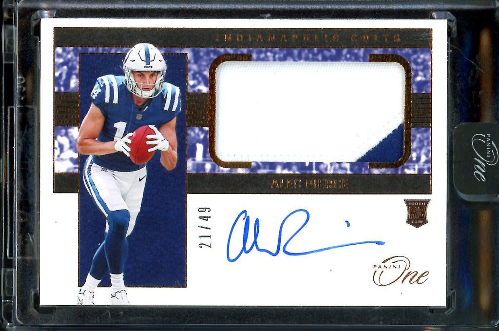2022 Panini One Alec Pierce Rookie RPA Bronze /49 Colts