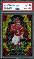 2022 Panini Select Patrick Mahomes II Gold Prizm /10 PSA 10 Chiefs