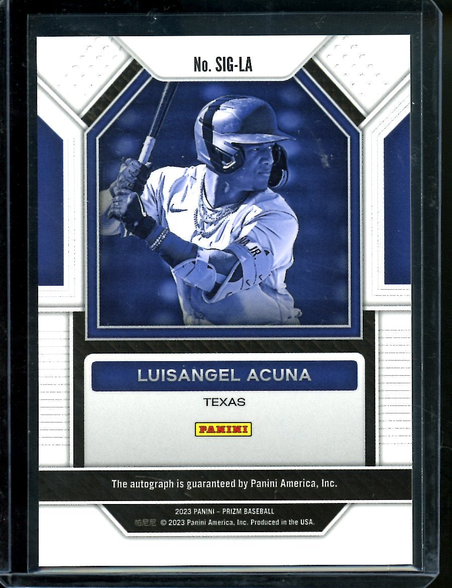 2023 Panini Prizm Luisangel Acuna Auto Mets