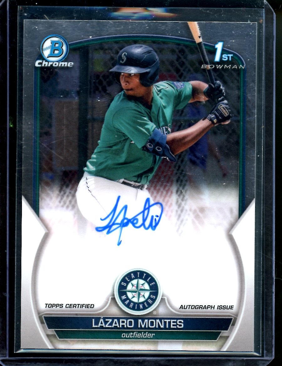 2023 Bowman Chrome Lazaro Montes 1st Bowman Auto Mariners