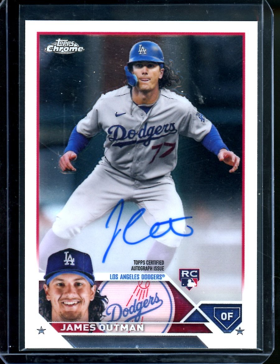 2023 Topps Chrome James Outman Rookie Auto Dodgers