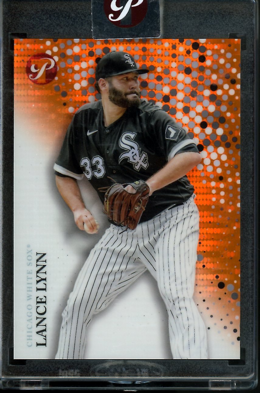 2022 Topps Prestine Lance Lynn Orange /25 Dodgers