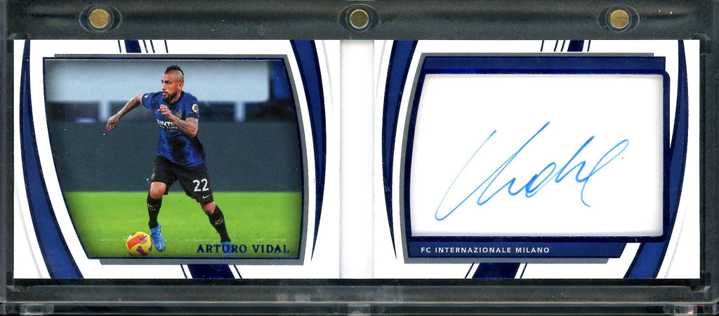 2022-23 Panini Immaculate Arturo Vidal Signature Moves Booklet Auto /25 Inter Milan